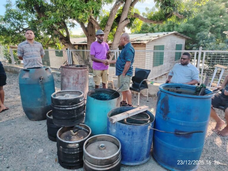 A Community at a Crossroads In a significant and symbolic moment for Hanuabada village, more than ten individuals involved in the production of homebrew voluntarily surrendered their distillation equipment, responding to a community-led initiative spearheaded by the Motu Koita Assembly. The exercise, conducted just before Christmas, marks a turning point in efforts to curb illegal alcohol production and restore community wellbeing across Motu Koita villages. It reflects a growing willingness among residents to confront long-standing social challenges through collective responsibility rather than enforcement alone. The initiative was led by Russell Simon Wavik, Chairman of the Motu Koita Assembly, who described the handover as the beginning of a new chapter for Hanuabada. “For far too long, Hanuabada has carried the burden of being labelled the centre of homebrew production,” Chairman Wavik said during the handover. “Today, we begin to rewrite that narrative. I commend those who surrendered their equipment. It takes courage and a genuine willingness to change.” While acknowledging the economic pressures that drive some residents toward illicit alcohol production as a source of income, Chairman Wavik emphasised that the Assembly’s approach is rooted in support rather than condemnation. “We are not here to punish people,” he said. “We are here to support them. Our focus is on creating viable alternatives, skills training, SME opportunities, and community-based programs that restore dignity and provide real pathways forward.”